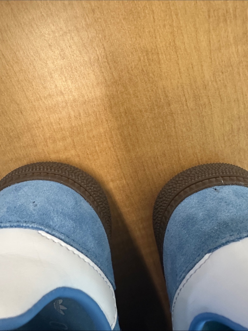 Adidas Spezial Suede Sneakers in Light Blue with White Stripes- Size 4.5 US NWOT - Picture 8 of 10
